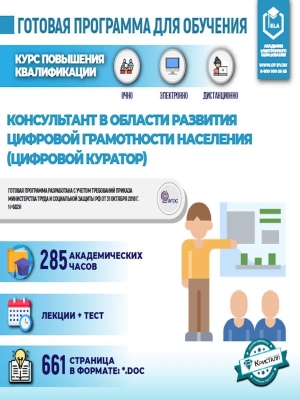 Комплект учебной программы «Консультант в области развития цифровой грамотности населения (цифровой куратор)». 2024 г. 661 с.